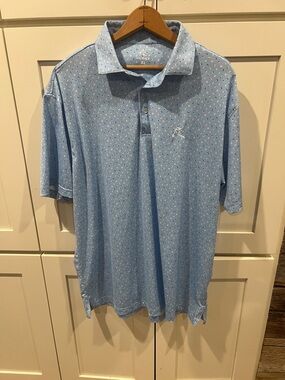 Rhoback blue Beachball Men's Short Sleeve Performance Polo XL